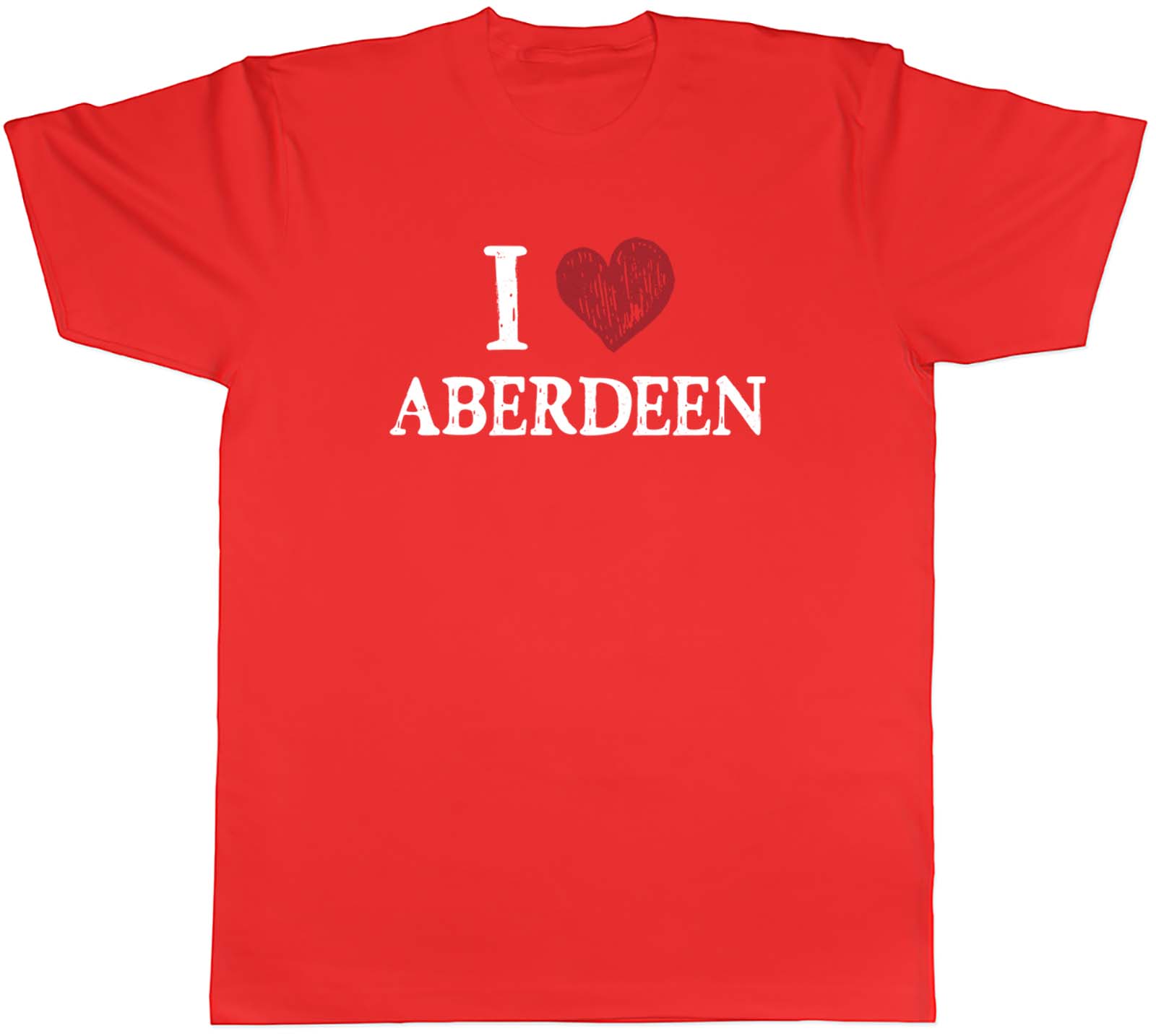 I Love Aberdeen Unisexs TShirt Scotland North Sea Tee Gift S