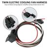 175-185 Degree Car Cooling Fan Thermostat Switch Sensor Relays Wire Harness 12V