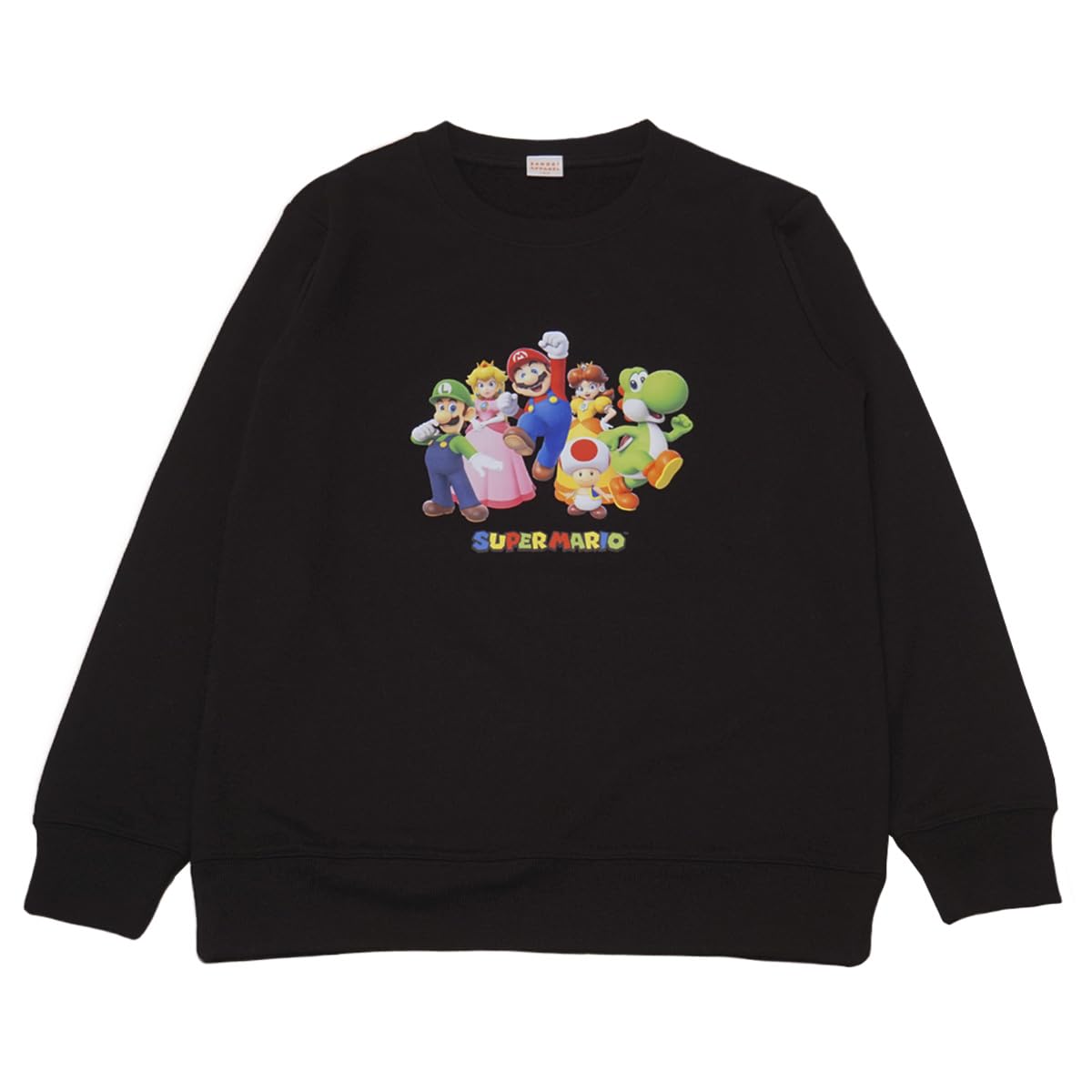 

Bandai Classic fr8929 Super Mario Long Sleeve Sweatshirt, Boys, Black, Fall/Winter