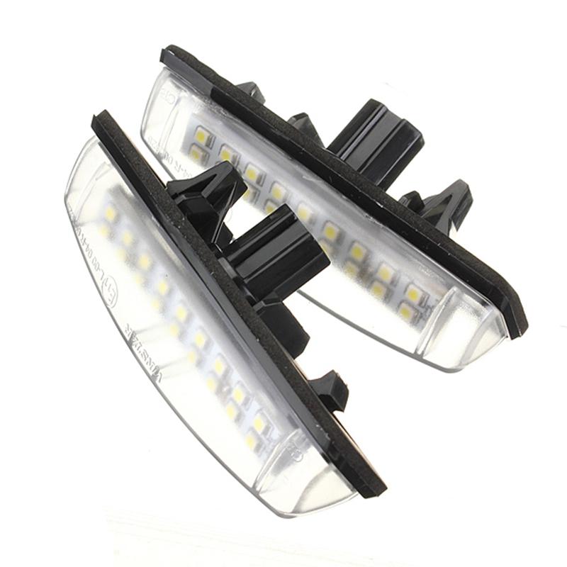 Buy 2X White Car LED License Plate Lights 12V Number Plate Lamp No