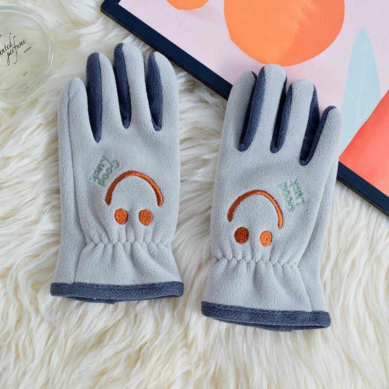 Süße Cartoon Kinder Winter Warme Handschuhe Polarfleece Verdickt Mädchen Jungen Vollfinger Fäustlinge Für Kinder Outdoor-Handschuhe