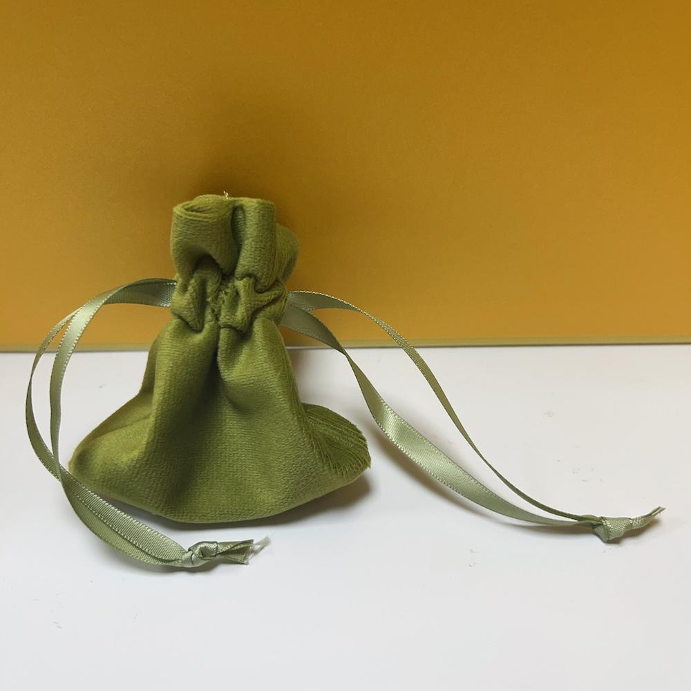 Makeup Brush Velvet Pouches Green Velvet Dust Bag Gift Bags Drawstring Pouch for Jewelry Cosmetic Storage Makeup Brush