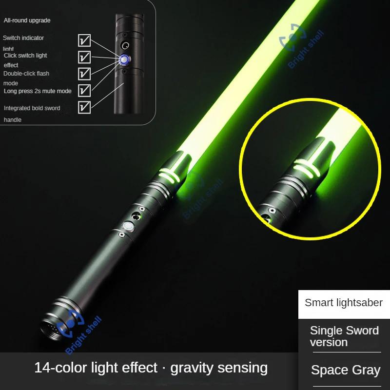 Metal Lightsaber Laser Sword Toys RGB Light Saber 15Color Change Kids Soundfonts Force FX FOC Blaster Toys Jedi Laser Sword Gift
