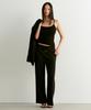 MUSINSA STANDARD WOMAN Women'S Flat Terry Wide Lounge Sweatpants [Black]