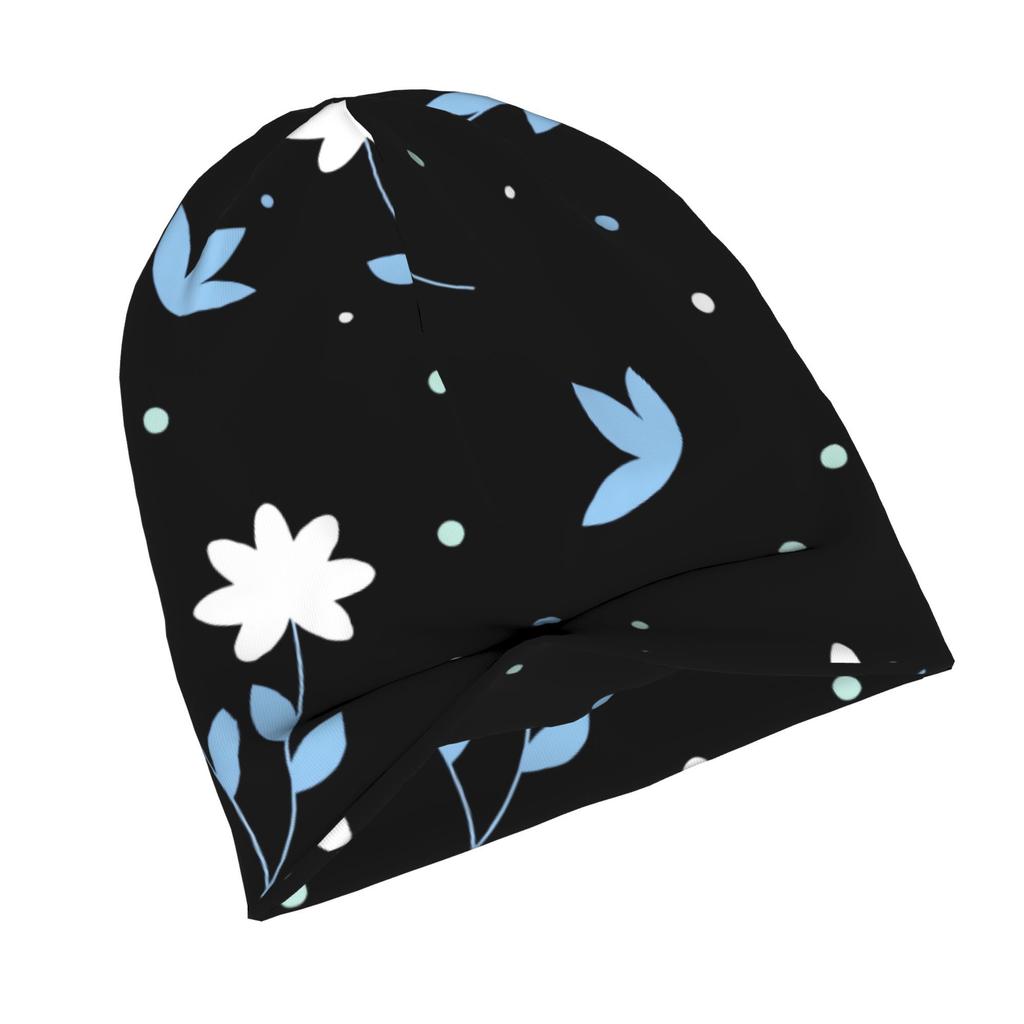 2D Flat Printing Flower Fashion Knit Hat for Adults Adds a Stylish Finishing Touch To Everyday Outfits Perfect for City Walks Weekends or Casual Gathe