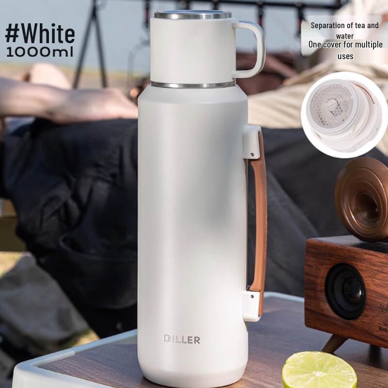 DLABEAR 316 Stainless Steel Insulated Tea Tumbler with Handle