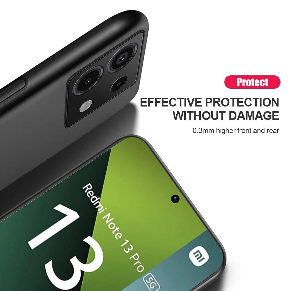 Redmi Note13 Pro 5G Case Car Magnetic Holder Leather Phone Cover for Redmi Note 13 Pro Plus Pro+ 5G TPU Soft Frame Protect Funda