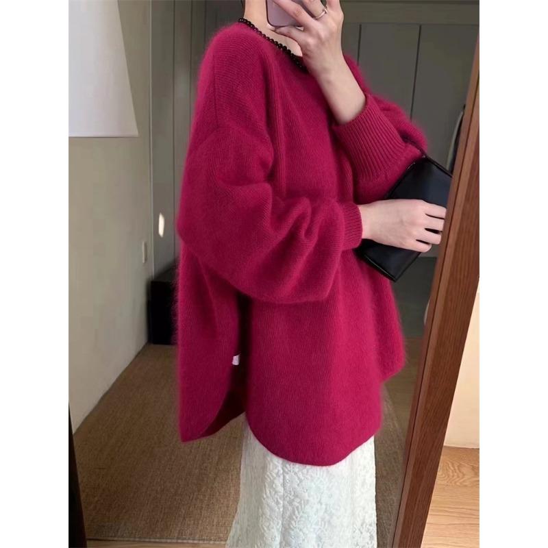 Loose Mid-length Sweater Pullover Top