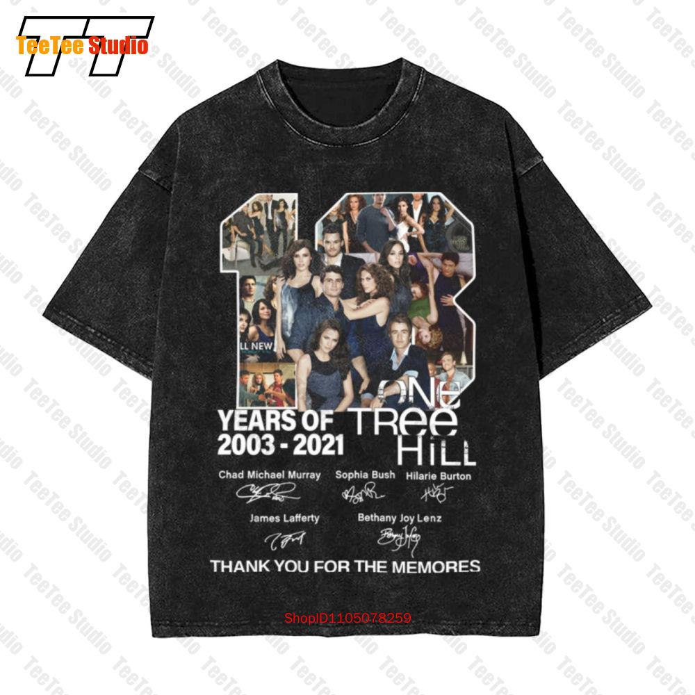 Years Of One Tree Hill Cast Signature Anniversary Vintage Oversized TShirt VMA S