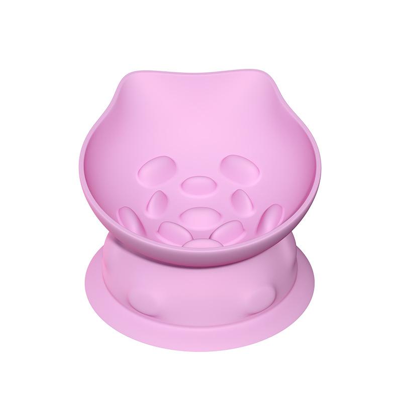 Pet Slow Food Cat Bowl Silicone Suction Cup Tableware Small and Medium Dogs Anti-choking Slow Food