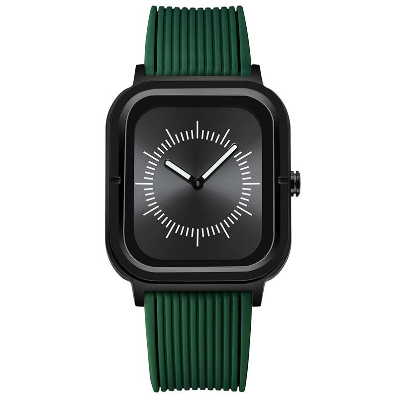 

Топ Новые Квадратные Водонепроницаемые Кварцевые Часы Мужские и Женские Одинаковый Стиль Студенческие Силиконовый Ремешок Светящиеся Модные Электронные Часы