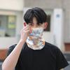 Summer Sun Protection Mask Covering the Whole Face, Ice Silk Scarf, Outdoor Sun Protection Neck Scarf, Sports Neck Scarf, Men's Cycling and Driving