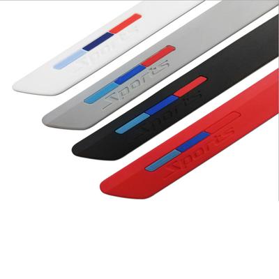 2Pcs Rubber Bumper Protector Car Guard Corner Lip Anti-crash Protection Strip Front/Rear Bumper Trim Bar Car