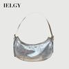 Underarm Bag Silver Portable Shoulder Messenger Bag