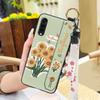 Wrist Strap Flower Phone Case For LG Velvet 4G/5G Shockproof Waterproof Soft Case Fashion Design Anti-dust Kickstand