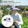 Outdoor Mountaineering Fishing Sun Hat With Large Solar Fan