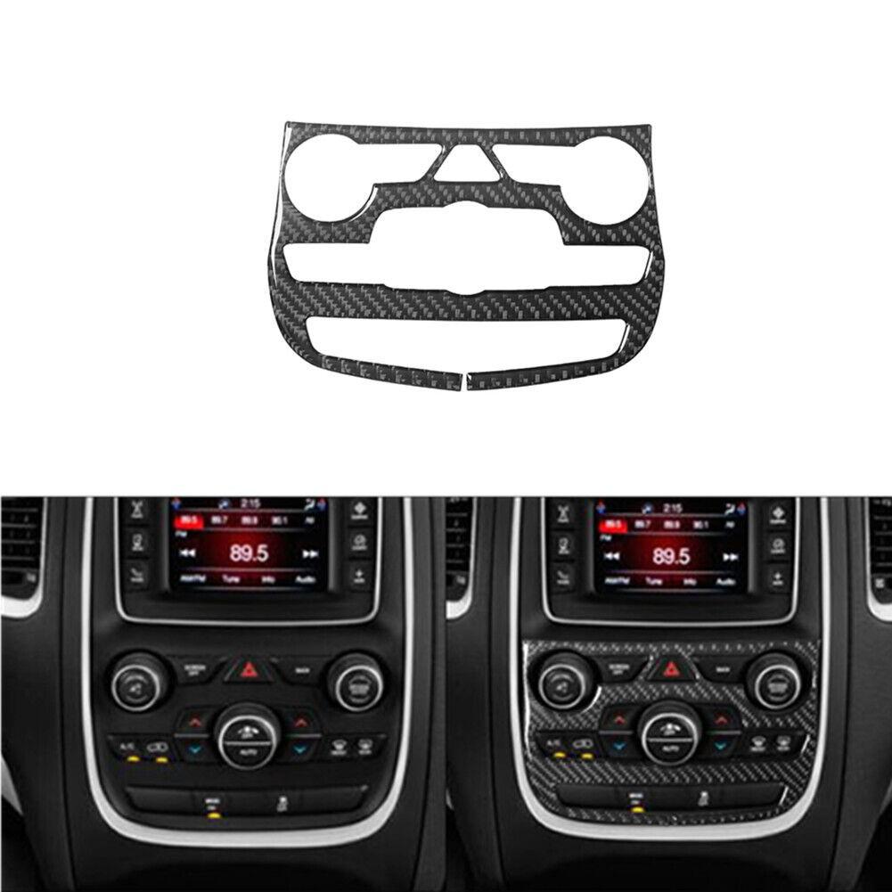 For Dodge Durango 2014- Carbon Fiber Interior Climate Control Cover Trim