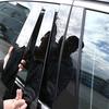 6Pcs Car Door Window Trim Pillar Posts Molding Cover Stickers for Geely Coolray Proton X50 2019-2023 Auto Styling Accessories