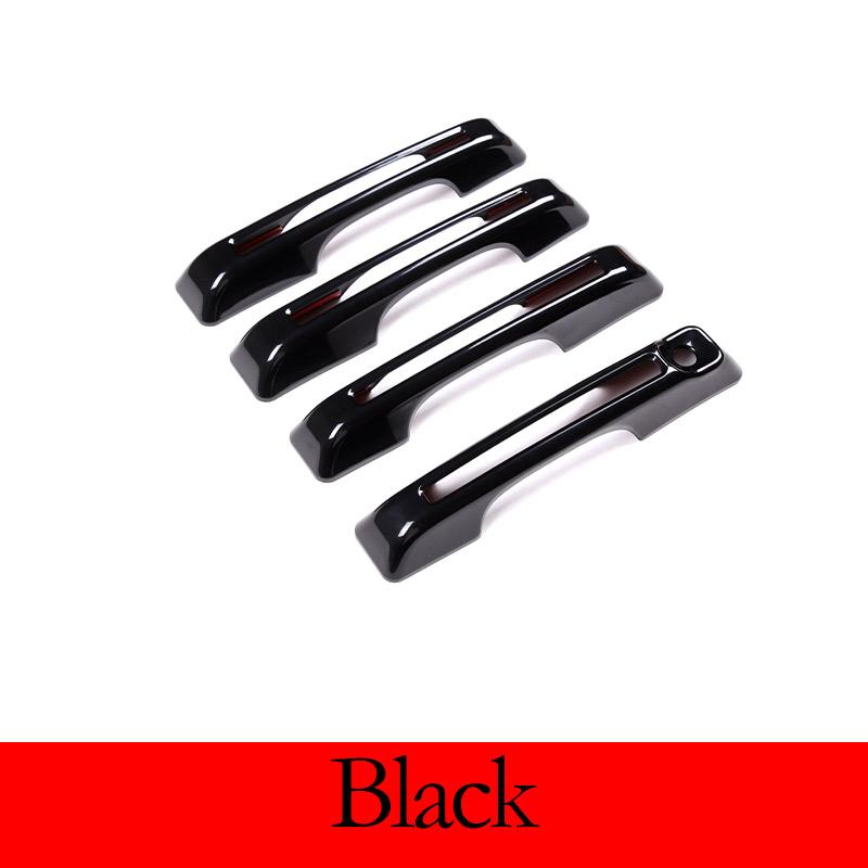 For Ford Maverick -2025 ABS Carbon Fiber/Black/Silver Car Door Exterior Door Handle Cover Trim Sticker Car Accessories