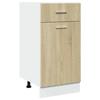 VidaXL Armoire à tiroirs inférieure "Lyon" Chêne Sonoma 40 x 46 x 81,5 cm Bois d'ingénierie 847493