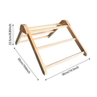 Băț natural din lemn de pin pentru păsări de curte cu suprafață antiderapantă, potrivit pentru găini, prepelițe și porumbei. Configurații simple.