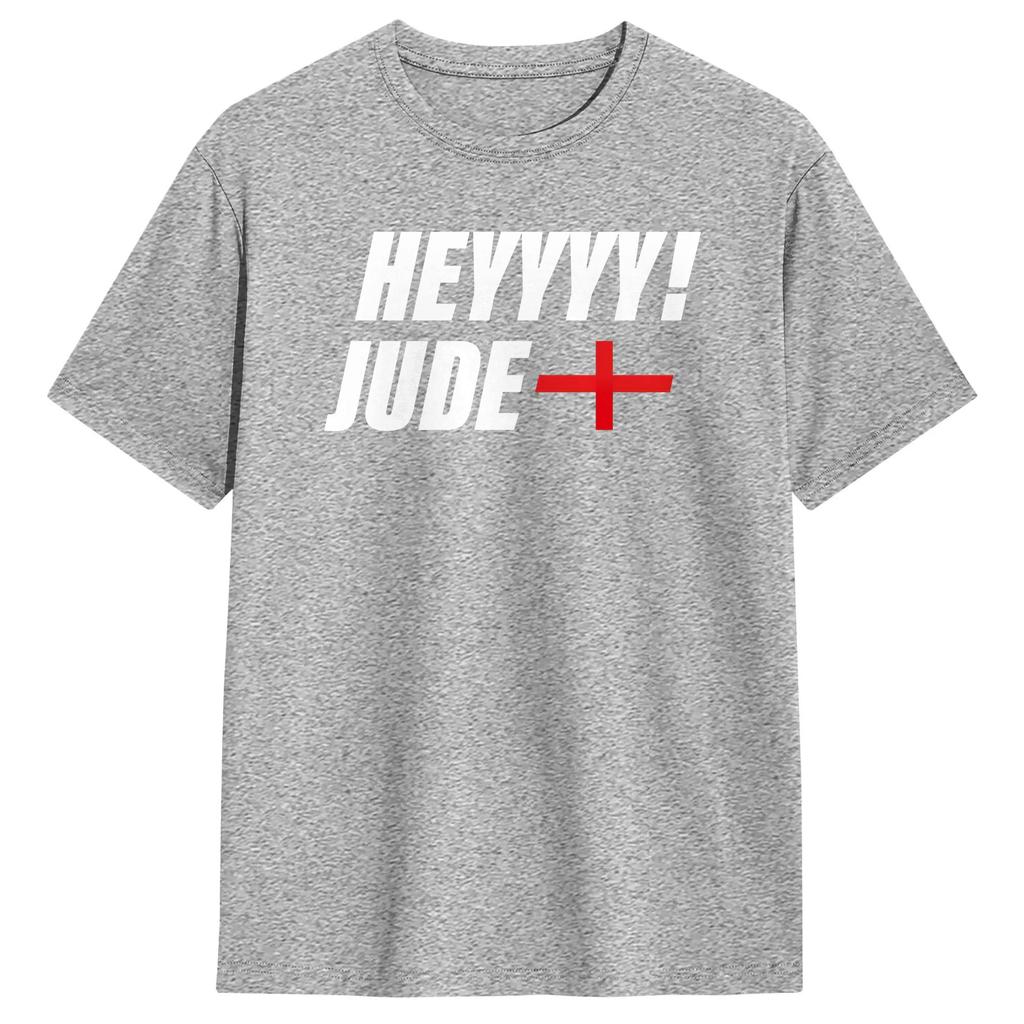 JudeBellingham Cotton TShirt For Adult Summer Hey Jude Funny T Shirts Crew Neck Trendy Cool Tee Shirt Big Size Pattern Tops