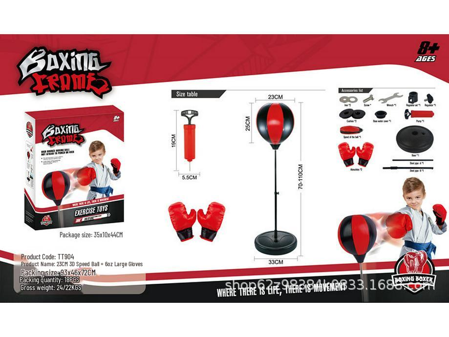 Children's Desktop Boxing Speed Ball Set - Suction Cup Reaction Trainer for Stress Relief