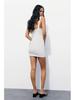 2025 Spring Women's European American V-neck Sleeveless Slim-fit Mini Dress