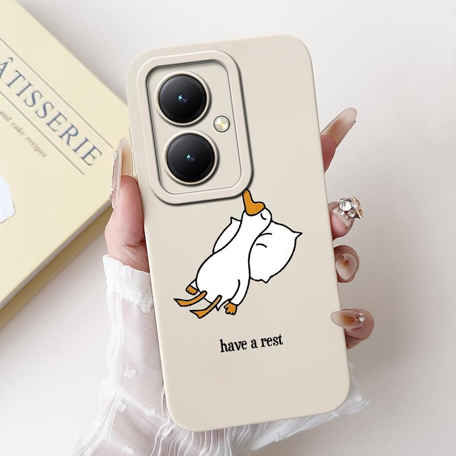 For Vivo Y27 4G Case V2249 Lovely Panda Cartoon Cover Shockproof Soft Silicone Phone Case For Vivo Y27s Y 27 S VivoY27 5G Bumper
