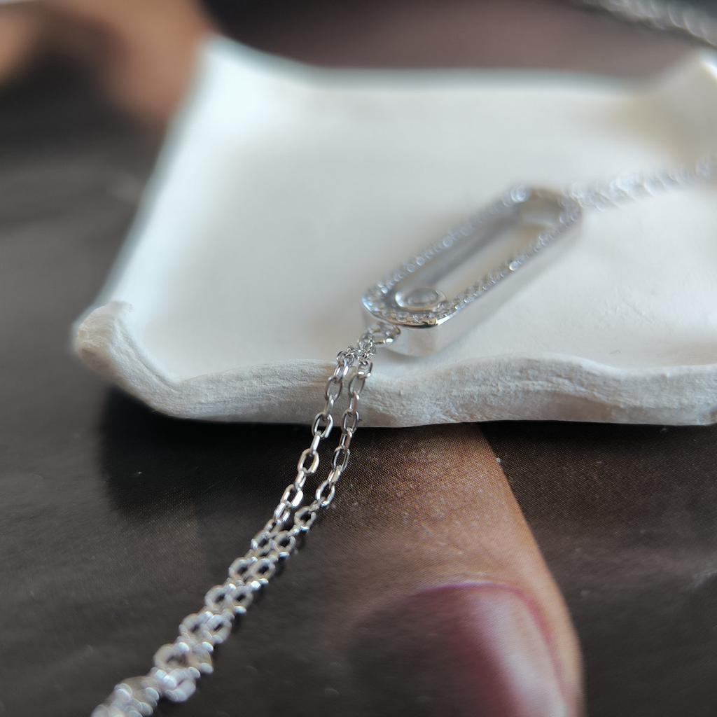 Silver Bracelet with Cubic Zirconia, Product Weight 2.56 G (2209065)