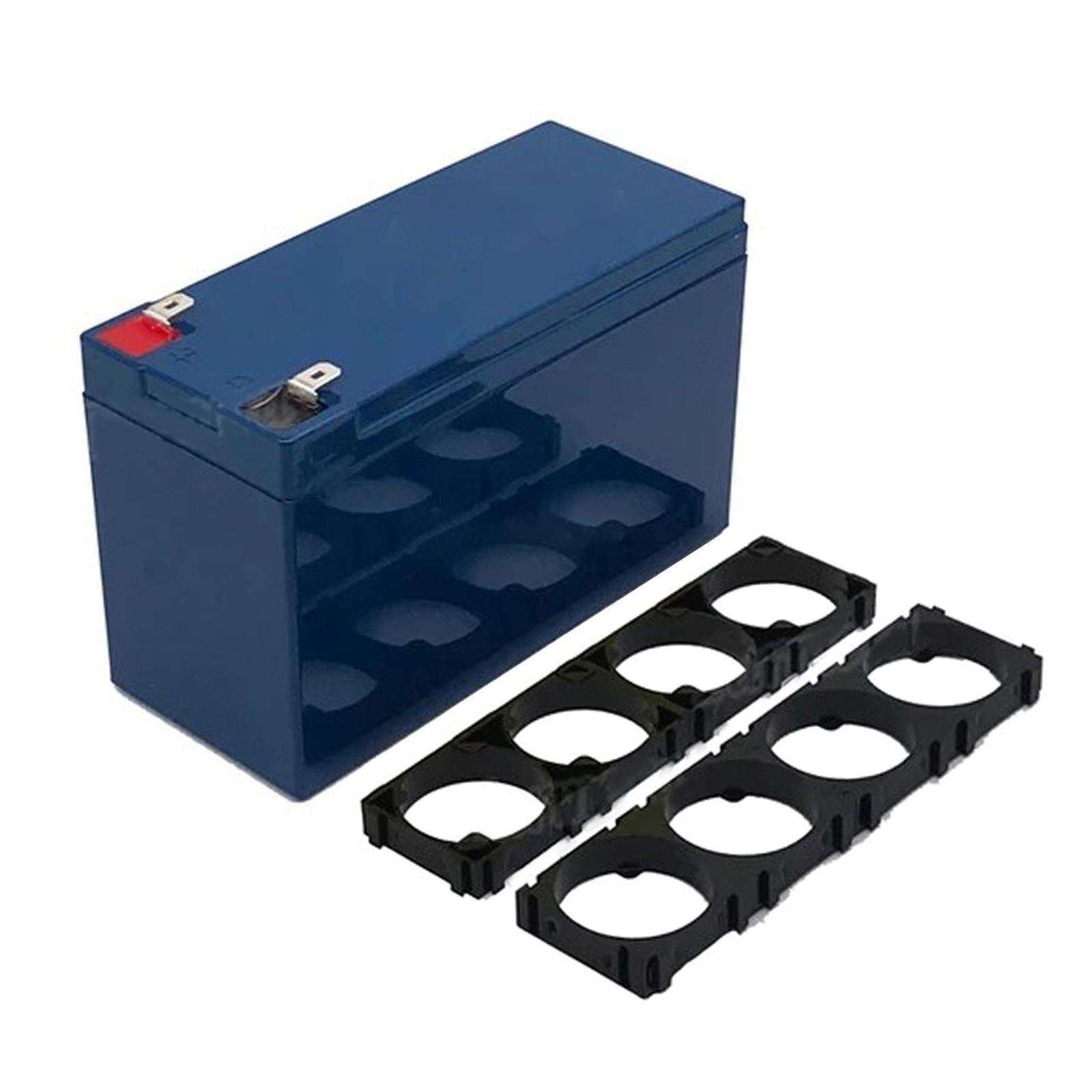 

Легкий пластиковый корпус батареи из АБС-пластика Корпус для батареи с четырехрычажным держателем 32650/32700 Удобный корпус синий