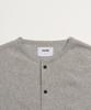 Toffee Cutoff Round Neck Cardigan (Grey)