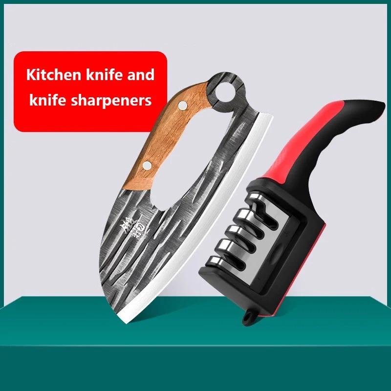 hand forged meat cleaver Super sharp kitchen Women's labor-saving meat cleaver New family knife set kitchen knife