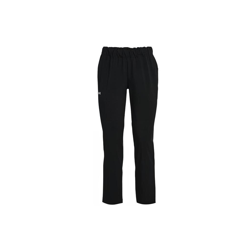 Under Armour Logo Solid Casual Pants Women bottoms Black 1355556-002