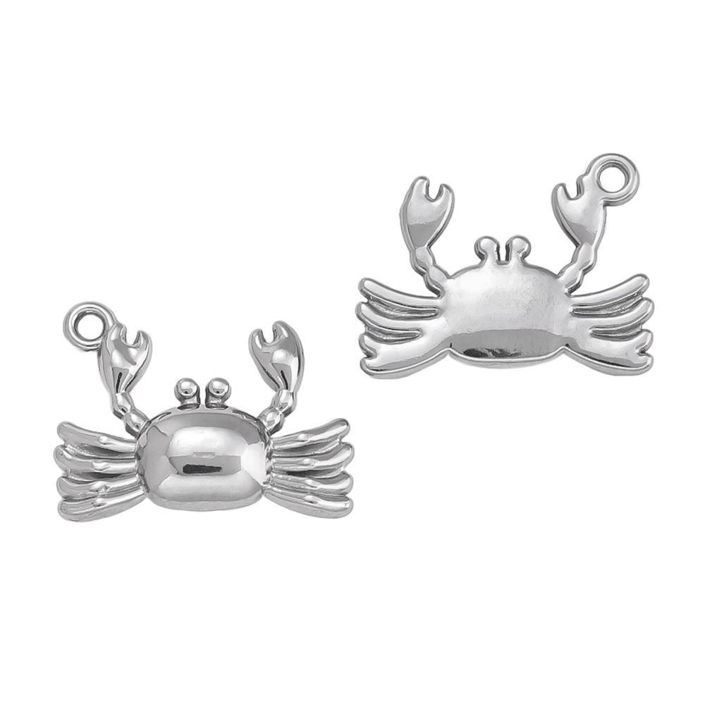 2Pcs Stainless Steel Ocean Theme Shell Starfish Turtle Conch Charms for DIY Handmade Earring Necklace Bracelet Jewelry Making