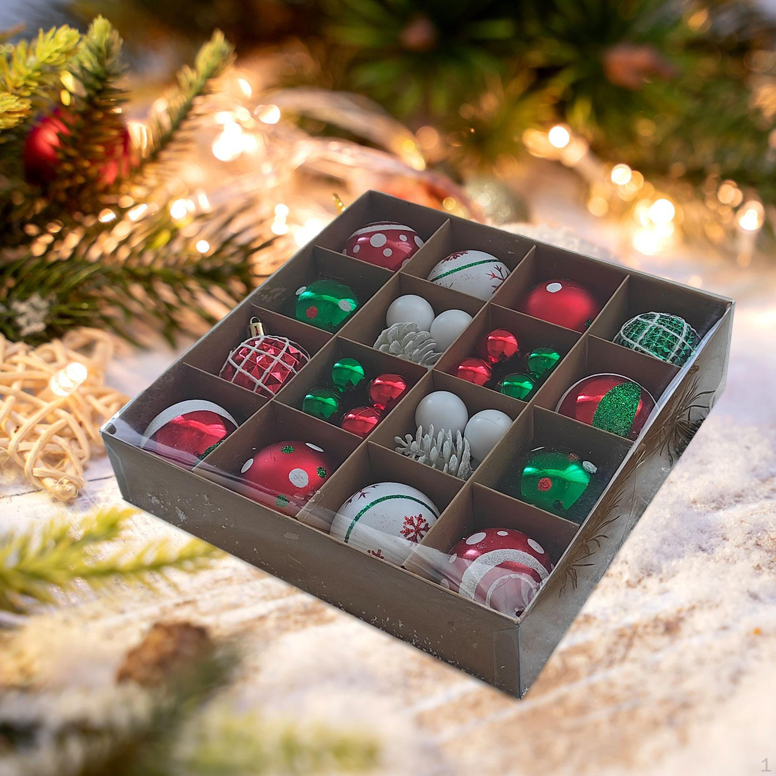 

Набор из 36 предметов, подвесные украшения, украшения, новогодняя елка, шары, N для домашнего праздника