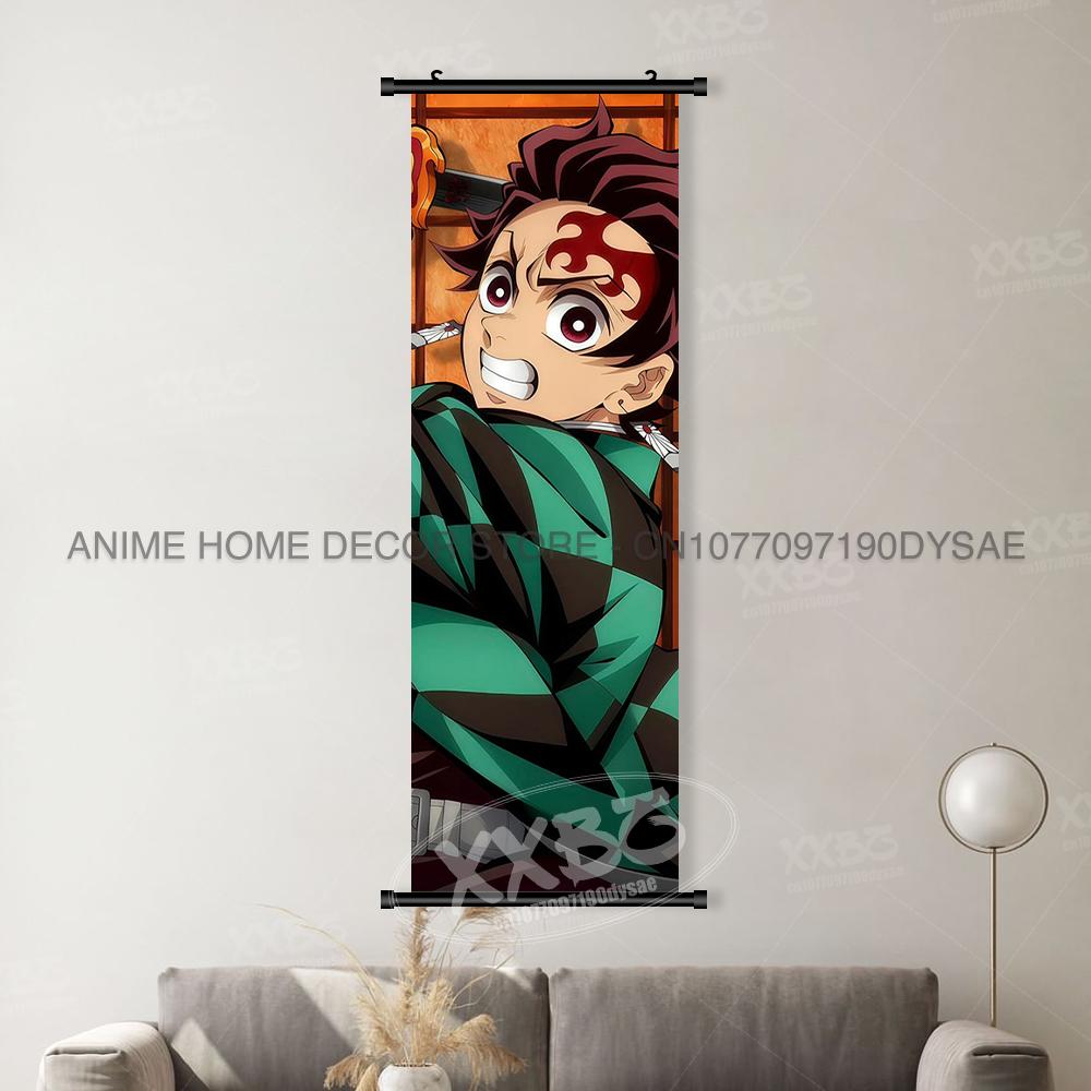 Anime Film Personage Posters Huisdecoratie Hangende Schilderijen Wandkunst Decoratie Rolletjes Afbeeldingen Voor Demon Slayer:Demon Slayer (as the picture,30x90cm(12x36inch))
