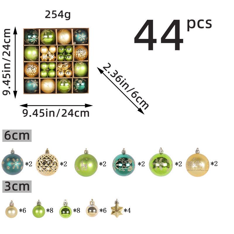 Hong Kong Love Christmas Ornament Set: Creative Painted Hanging Balls for Tree & Party