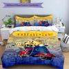 3pcs Duvet Cover Set (1*Duvet Cover + 2*Pillowcase, Without Core), Minions Print Bedding Set, Bedroom Decor, All‑Season, Birthday Gift