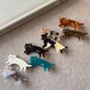 Acetic Acid Animals Hairpin Small Cute Side Clip Fashion Cat Shaped Hair Clip  Female