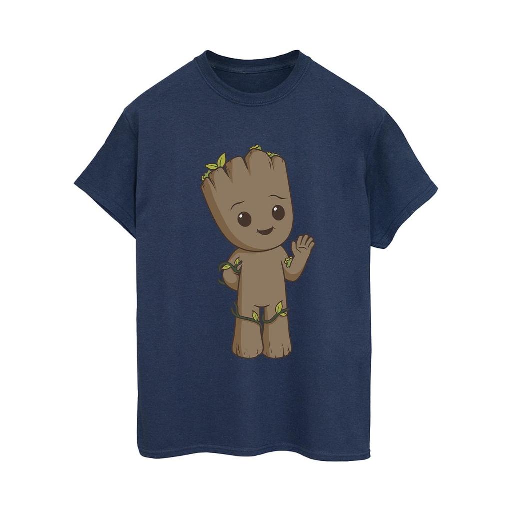 Marvel Womens/Ladies I Am Groot Cute Groot Cotton Boyfriend T-Shirt