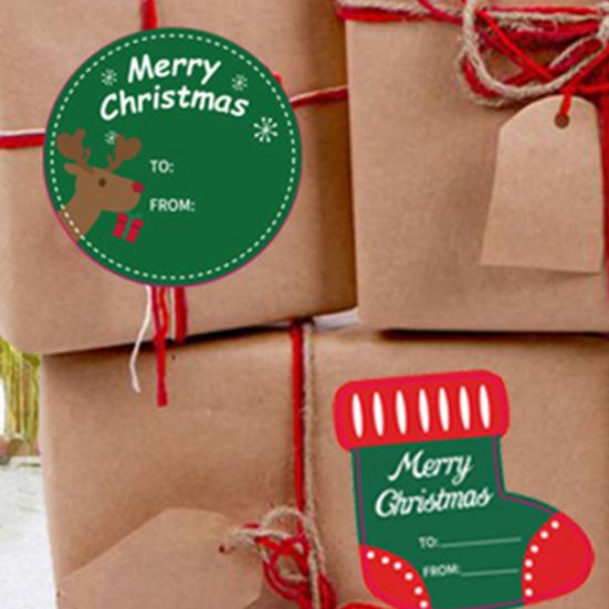 2 Foi Autocolante Etichete Culoare Vibrantă Hârtie Autoadezivă Autocolante Etichete Cadou Crăciun pentru Acasă