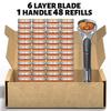 German-Engineered Classic 5-Blade Men's Razor with Universal Five-Layer Head