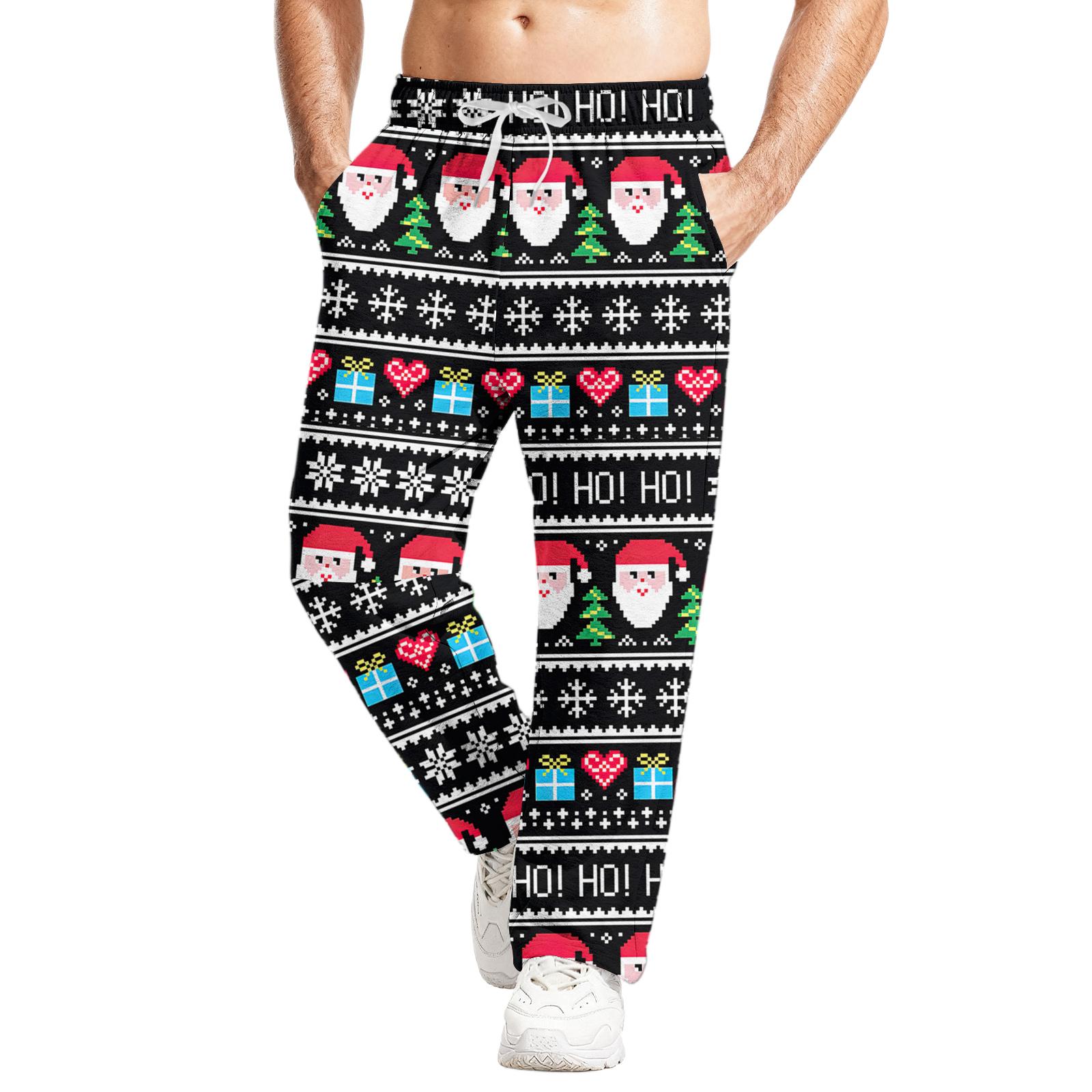 

Мужские повседневные спортивные штаны свободного кроя с эластичным поясом и кулиской, штаны для йоги L чёрный