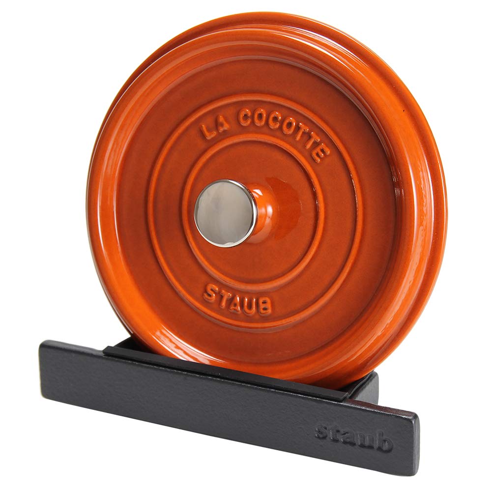 STAUB Pot Lid Stand Lid Holder Black Lid Holder Negro Lid Holder Lid Rest [Staub] 1190902/40511-364-0