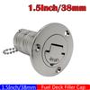 ZMFJH 45/90Degree Deck Filler Caps for Marine Boat 38mm 50mm 316 Stainless Steel Deck Filler Key Cap GAS DIESEL FUEL WASTE WATER