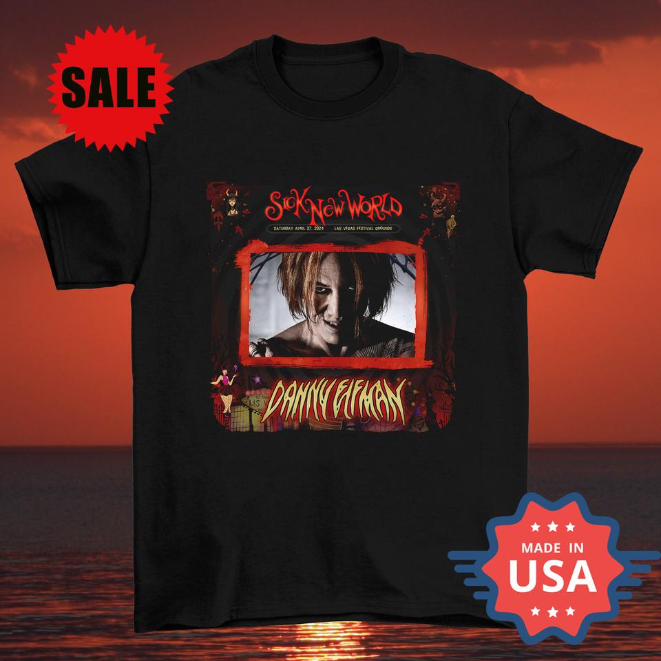New Danny Elfman Sick The New World 2024 T Shirt Full Unisex T-Shirt XXXXL