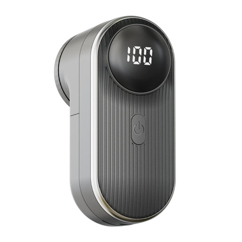 

800mah Electric Lint Shaver Rechargeable Portable Lint Remover Strong Remover with LED Display for Clothes Sofa чёрный/серебряный