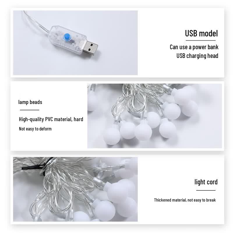 USB Outdoor Camping LED String Lights