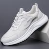 Mesh Leather Shoes Men's Summer New Men's Hollowed-out Breathable Sports Shoes Non-slip Sports Shoes Trendy Jogging Shoes